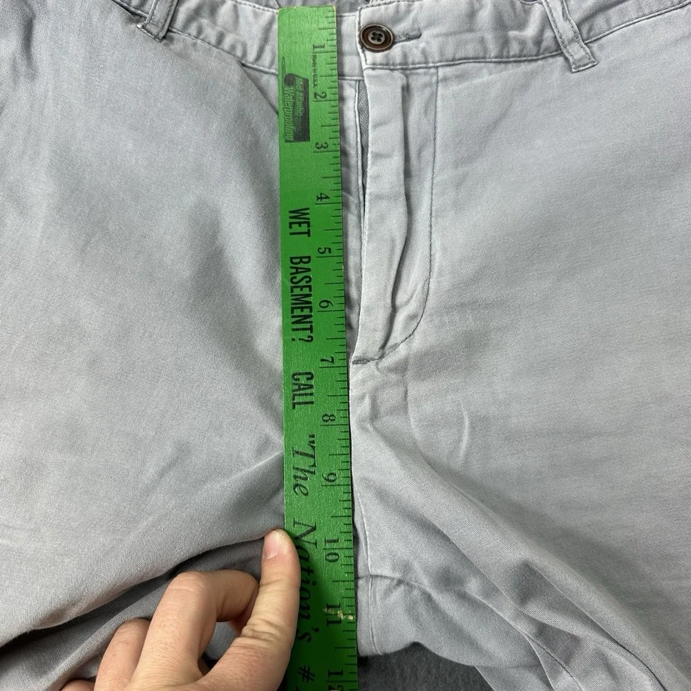 Faherty Shorts Mens‎ 32 Gray Chino Lightweight Cotton Blend 9